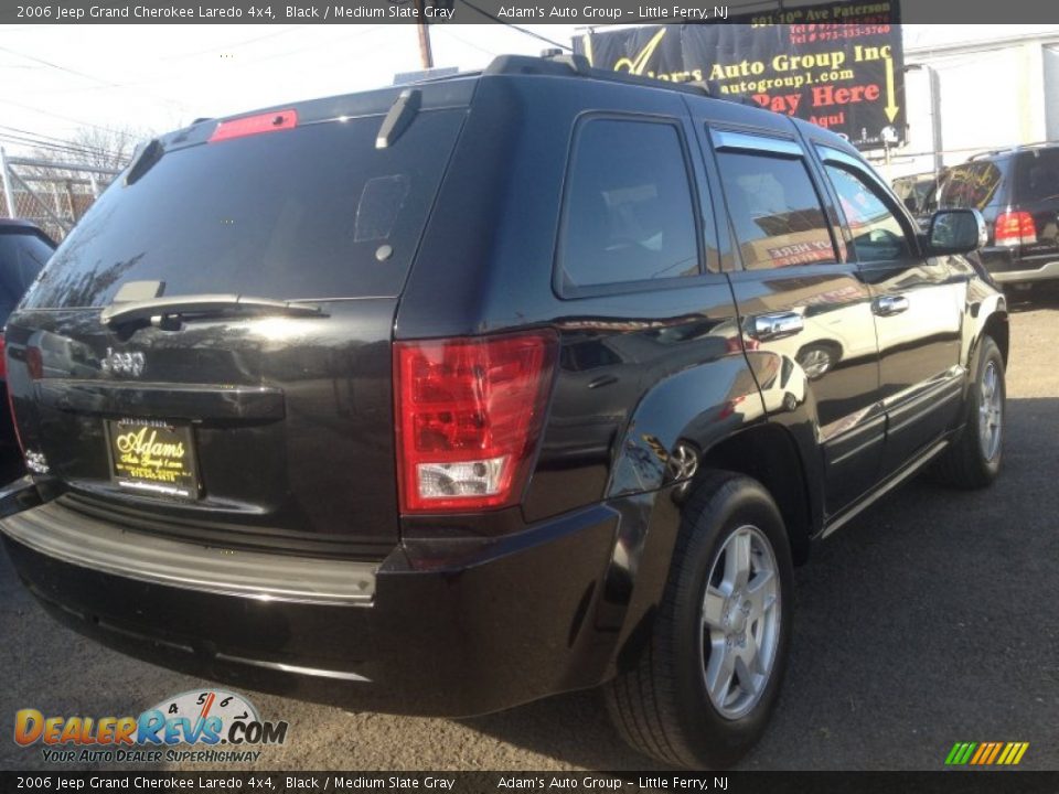 2006 Jeep Grand Cherokee Laredo 4x4 Black / Medium Slate Gray Photo #4