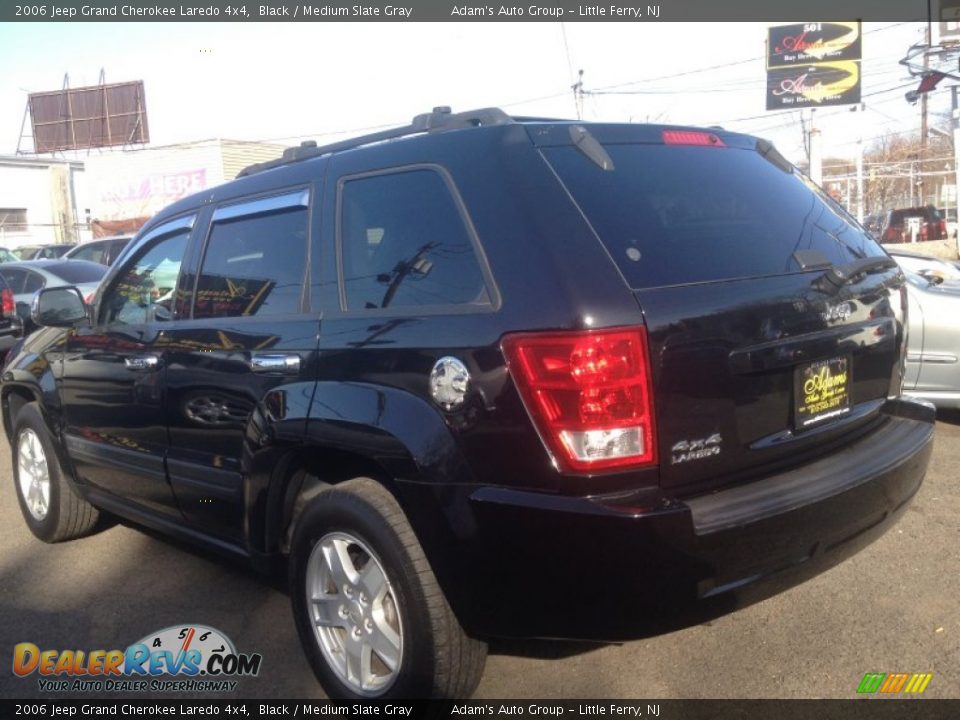 2006 Jeep Grand Cherokee Laredo 4x4 Black / Medium Slate Gray Photo #6