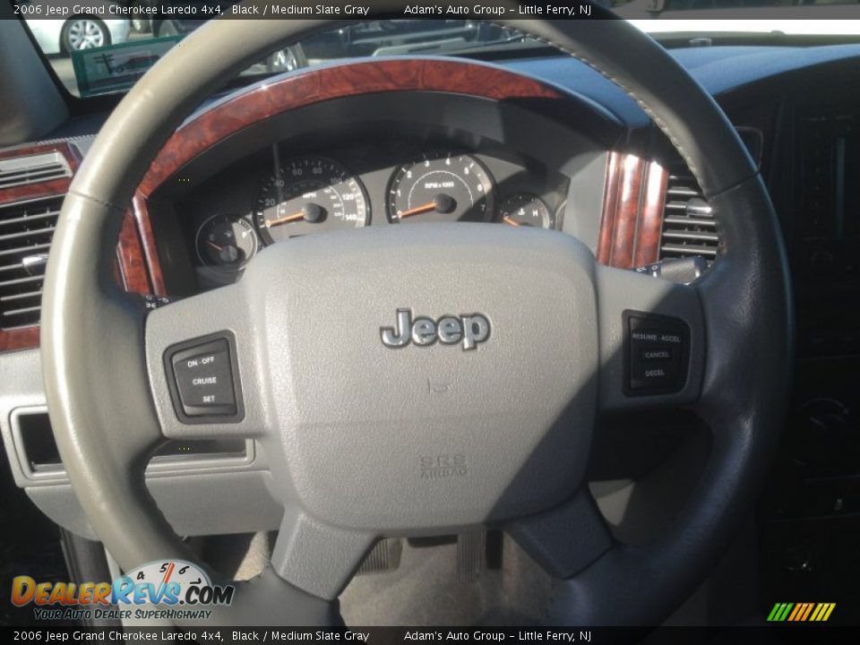 2006 Jeep Grand Cherokee Laredo 4x4 Black / Medium Slate Gray Photo #9