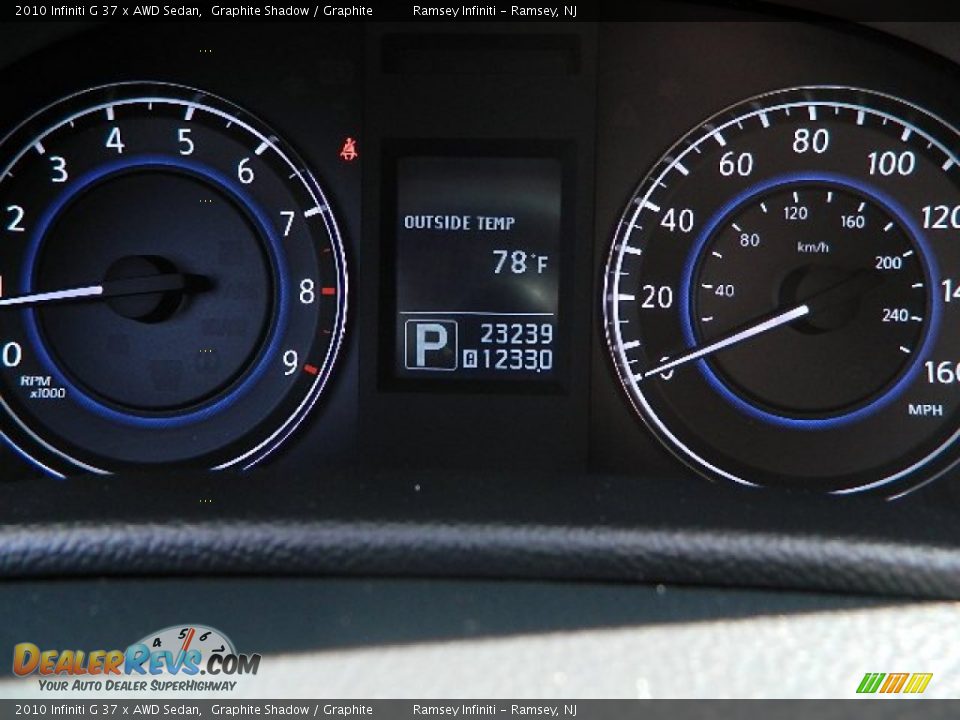 2010 Infiniti G 37 x AWD Sedan Graphite Shadow / Graphite Photo #18