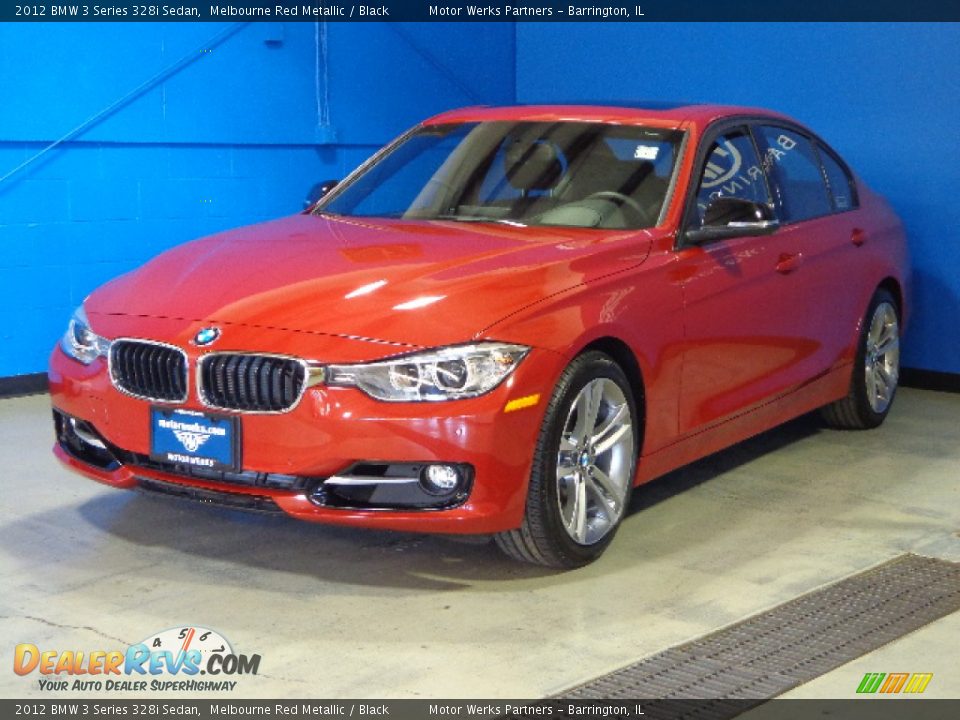 2012 BMW 3 Series 328i Sedan Melbourne Red Metallic / Black Photo #3