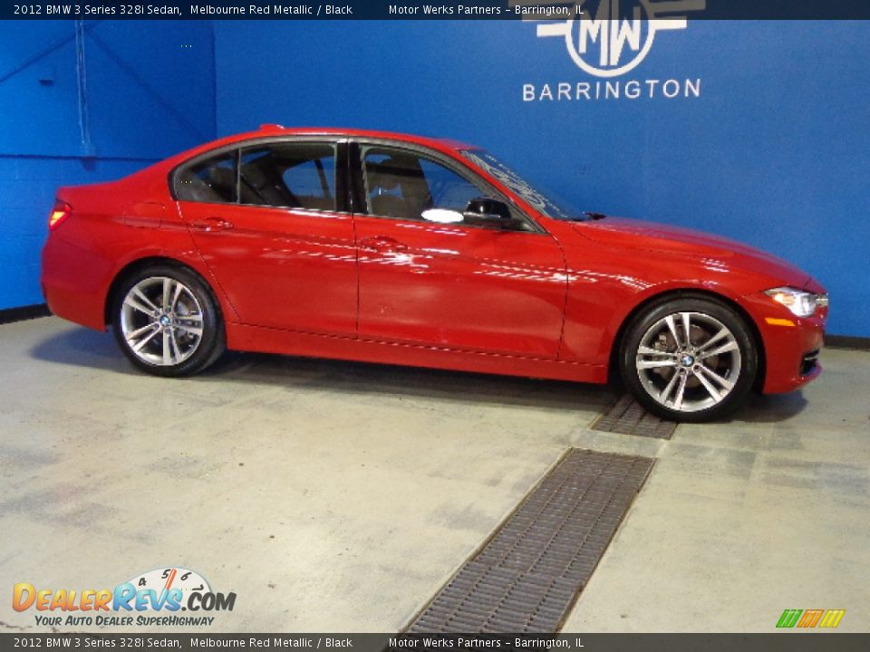 2012 BMW 3 Series 328i Sedan Melbourne Red Metallic / Black Photo #9