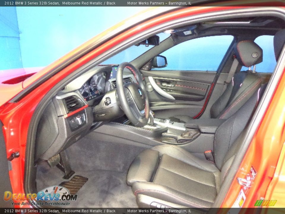 2012 BMW 3 Series 328i Sedan Melbourne Red Metallic / Black Photo #27