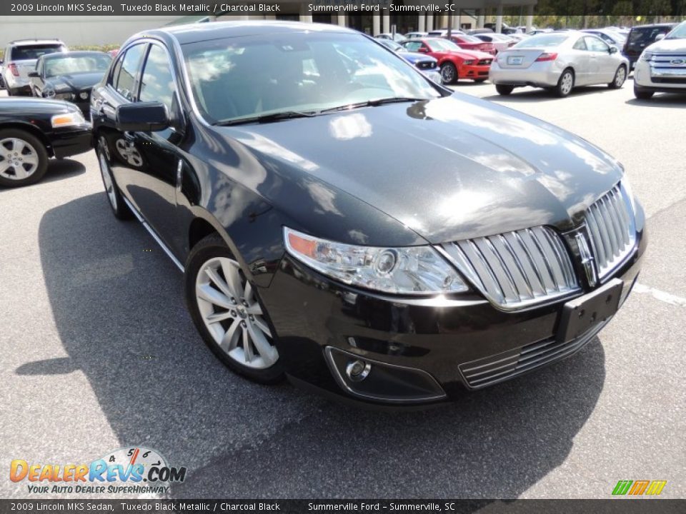 2009 Lincoln MKS Sedan Tuxedo Black Metallic / Charcoal Black Photo #1