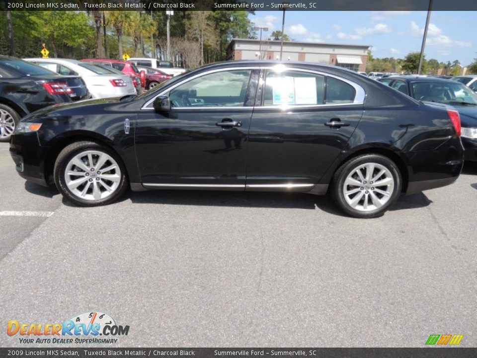 2009 Lincoln MKS Sedan Tuxedo Black Metallic / Charcoal Black Photo #2