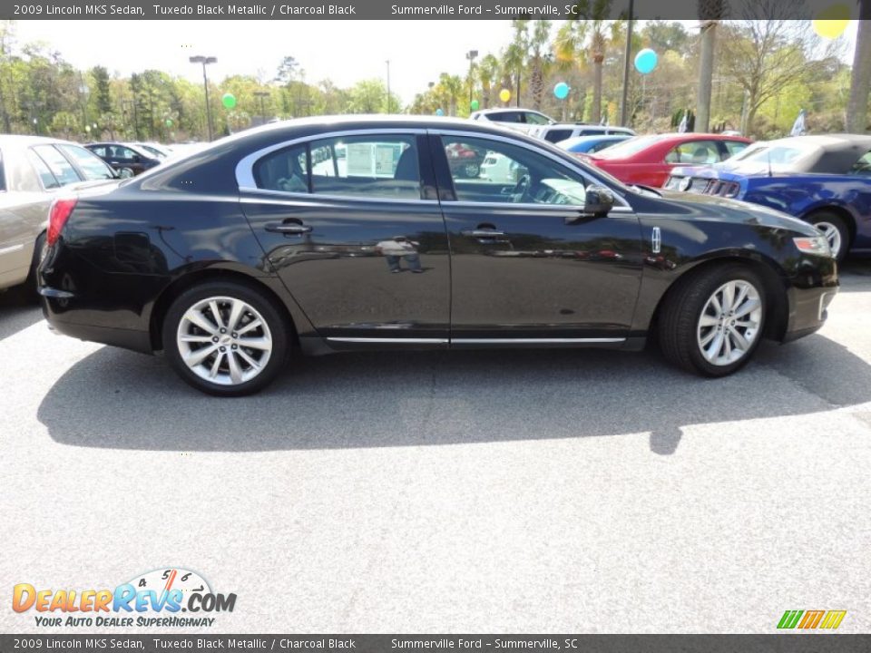 2009 Lincoln MKS Sedan Tuxedo Black Metallic / Charcoal Black Photo #13