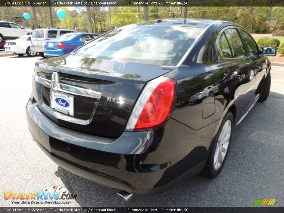 2009 Lincoln MKS Sedan Tuxedo Black Metallic / Charcoal Black Photo #14