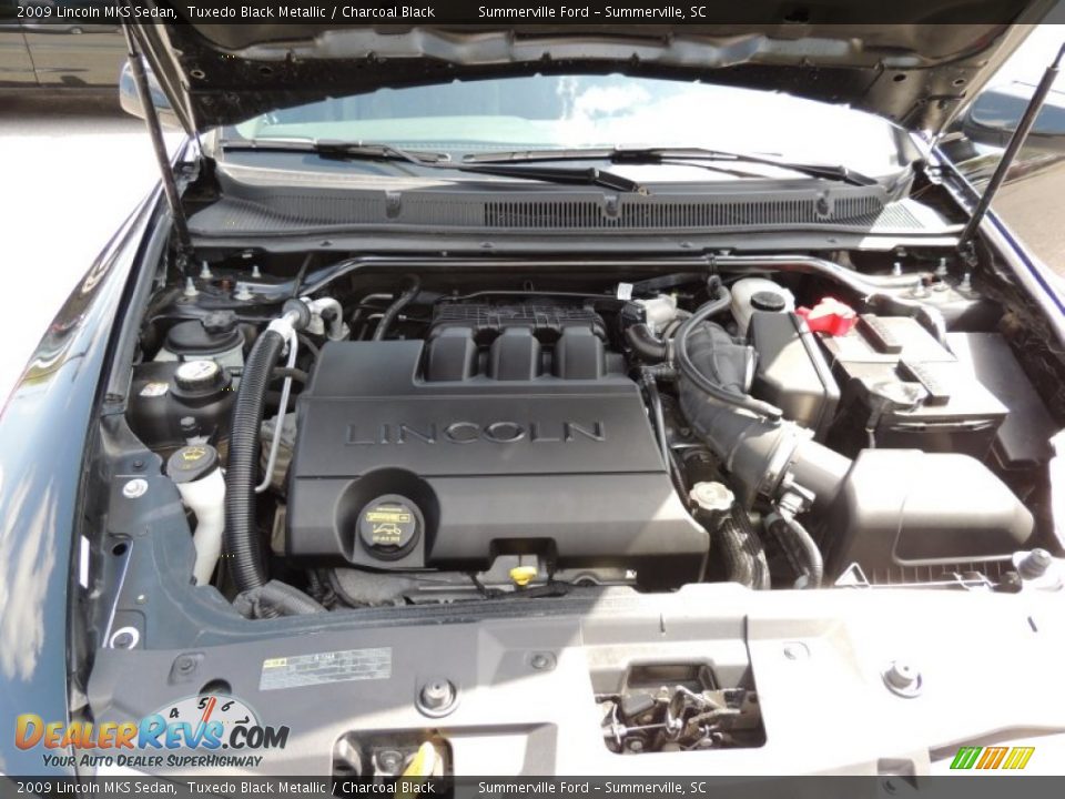 2009 Lincoln MKS Sedan Tuxedo Black Metallic / Charcoal Black Photo #19
