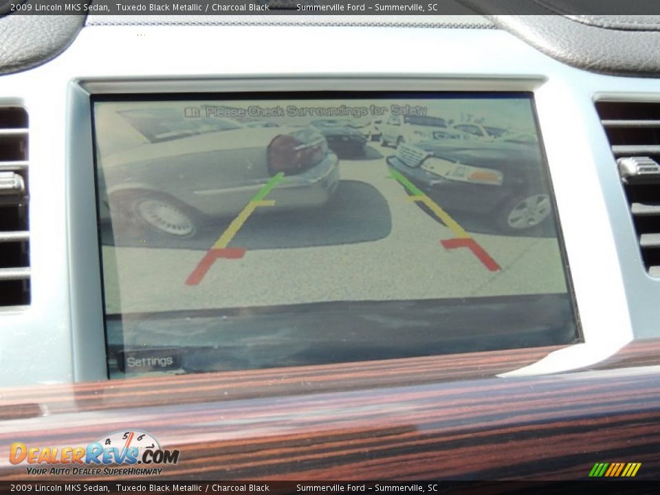 2009 Lincoln MKS Sedan Tuxedo Black Metallic / Charcoal Black Photo #23
