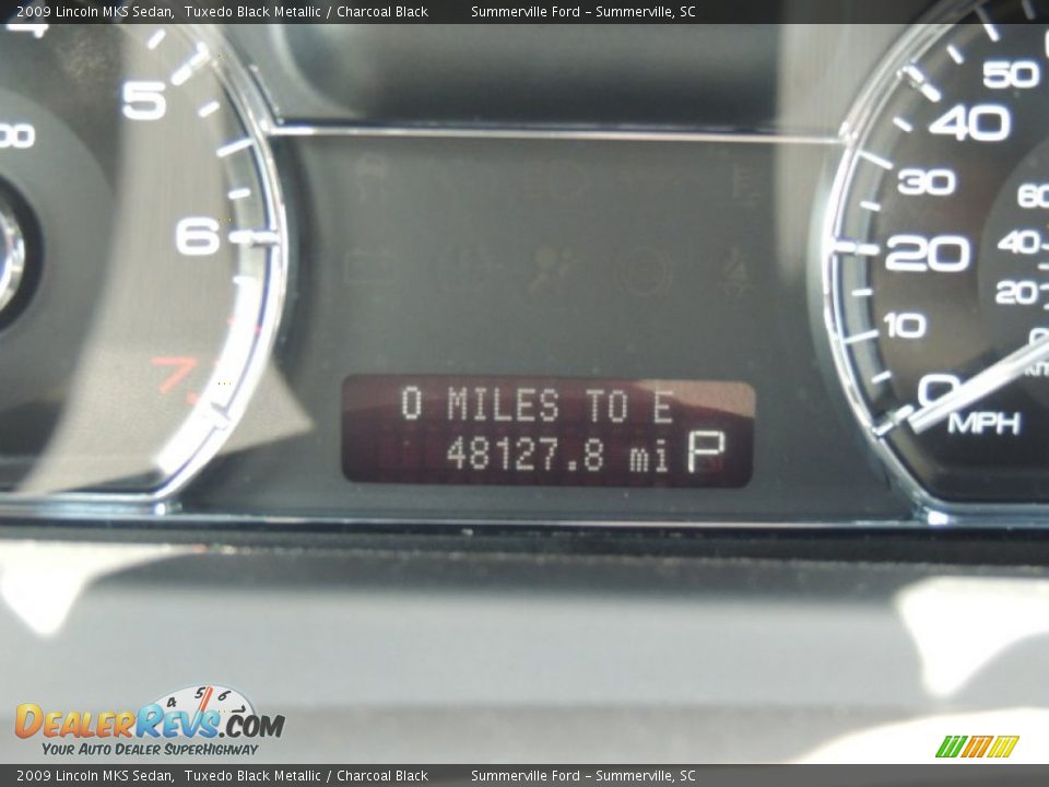 2009 Lincoln MKS Sedan Tuxedo Black Metallic / Charcoal Black Photo #26