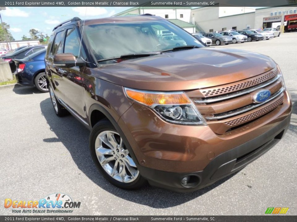 2011 Ford Explorer Limited 4WD Golden Bronze Metallic / Charcoal Black Photo #1