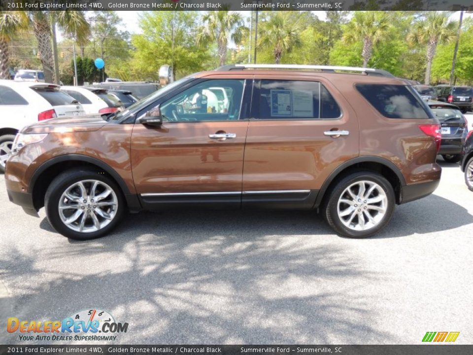 2011 Ford Explorer Limited 4WD Golden Bronze Metallic / Charcoal Black Photo #2