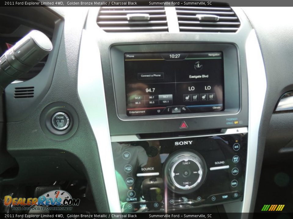2011 Ford Explorer Limited 4WD Golden Bronze Metallic / Charcoal Black Photo #21