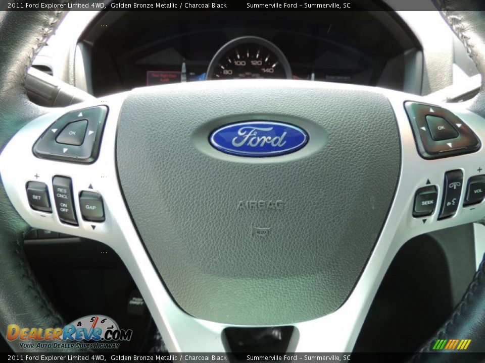 2011 Ford Explorer Limited 4WD Golden Bronze Metallic / Charcoal Black Photo #23