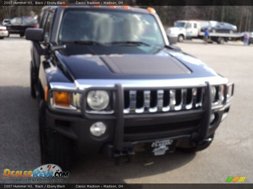 2007 Hummer H3 Black / Ebony Black Photo #2