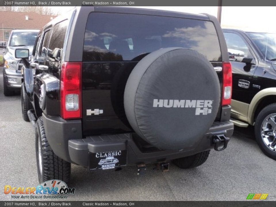 2007 Hummer H3 Black / Ebony Black Photo #3