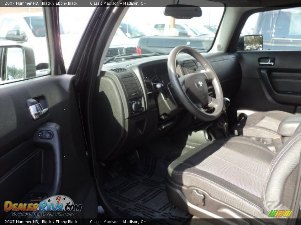 2007 Hummer H3 Black / Ebony Black Photo #6
