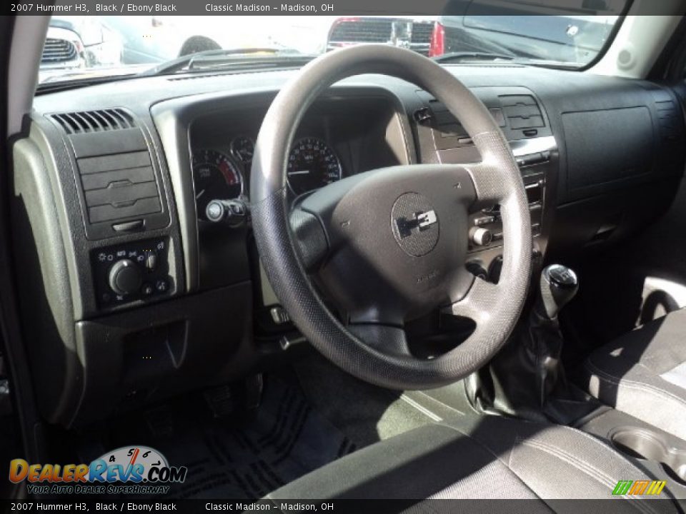 2007 Hummer H3 Black / Ebony Black Photo #9