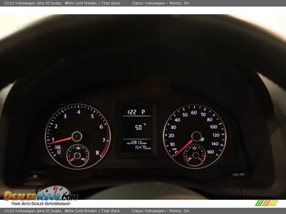 2010 Volkswagen Jetta SE Sedan White Gold Metallic / Titan Black Photo #7