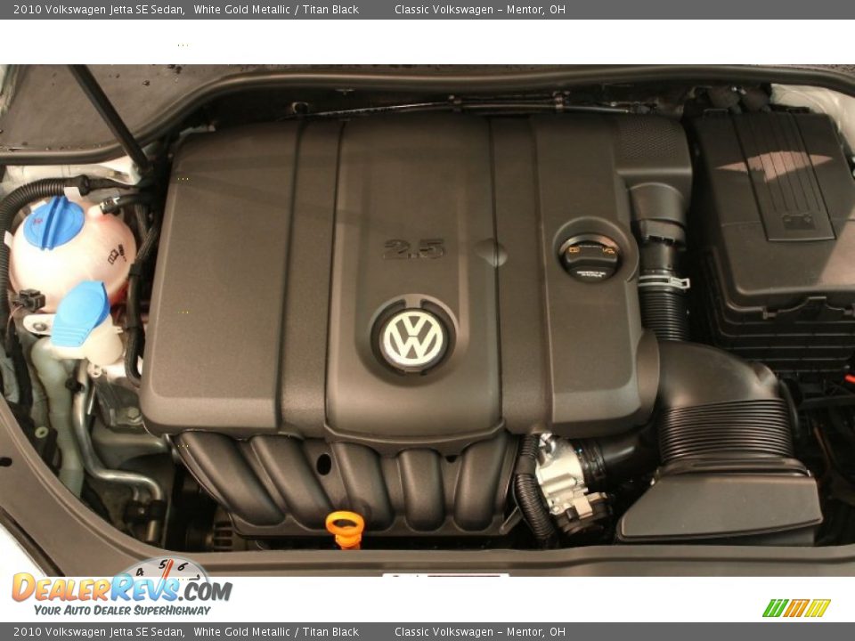 2010 Volkswagen Jetta SE Sedan White Gold Metallic / Titan Black Photo #17