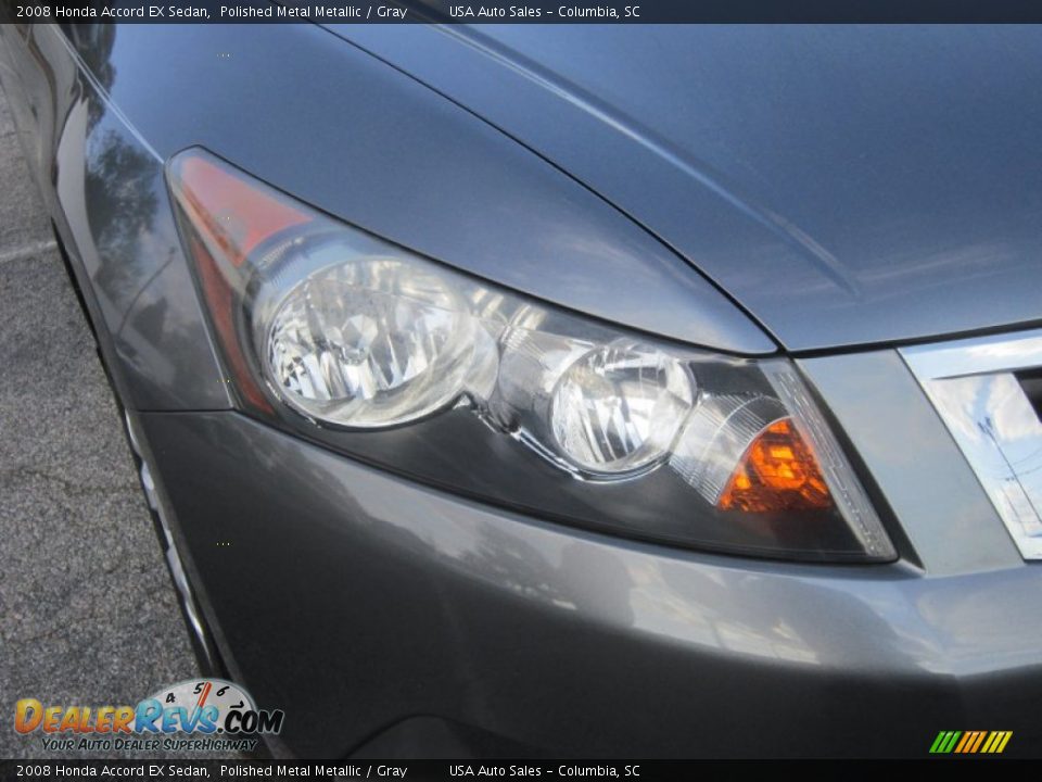 2008 Honda Accord EX Sedan Polished Metal Metallic / Gray Photo #3