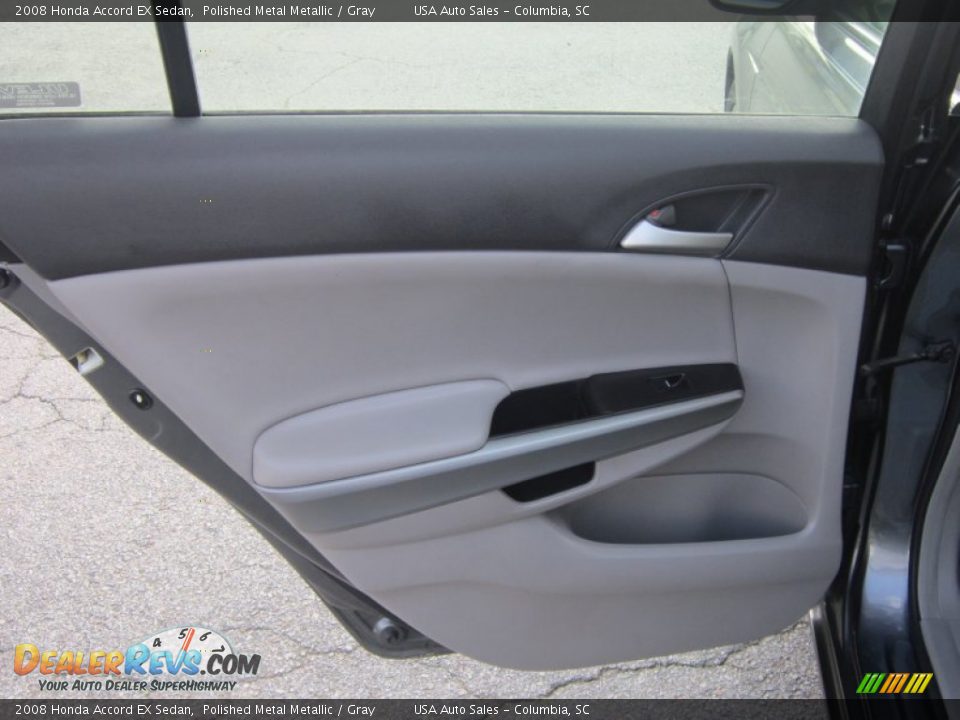 2008 Honda Accord EX Sedan Polished Metal Metallic / Gray Photo #12