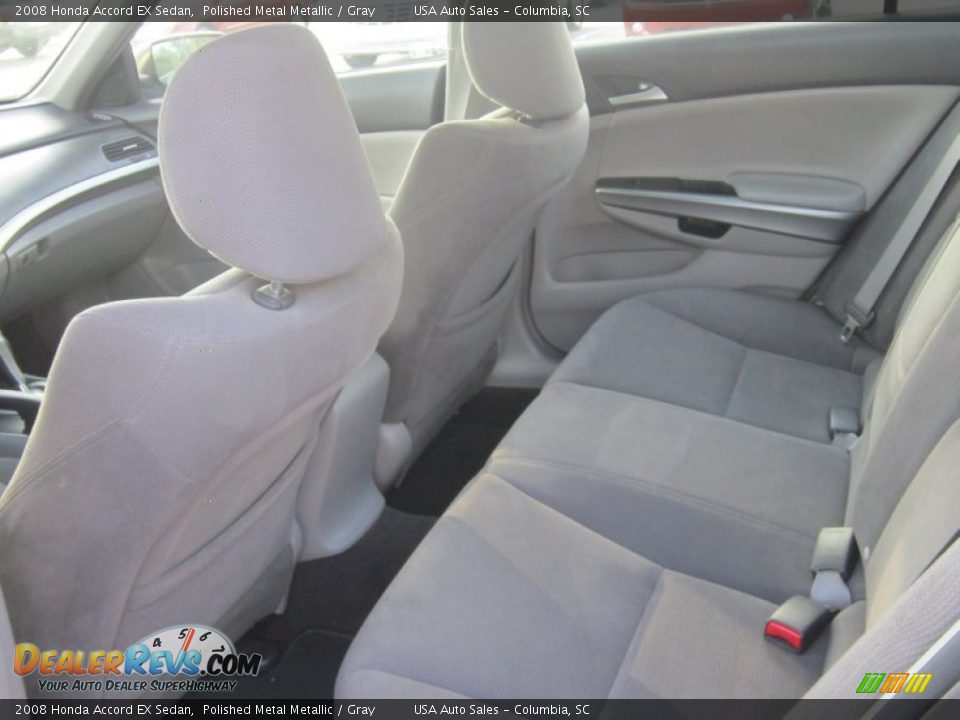2008 Honda Accord EX Sedan Polished Metal Metallic / Gray Photo #13