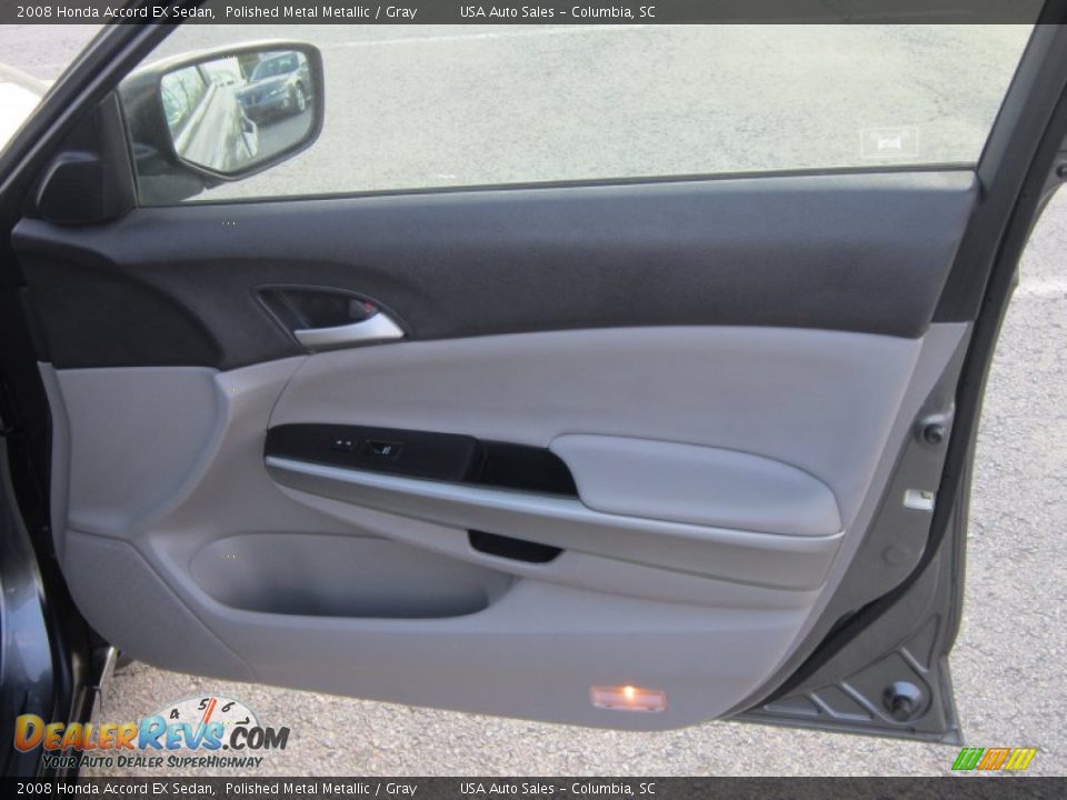 2008 Honda Accord EX Sedan Polished Metal Metallic / Gray Photo #14