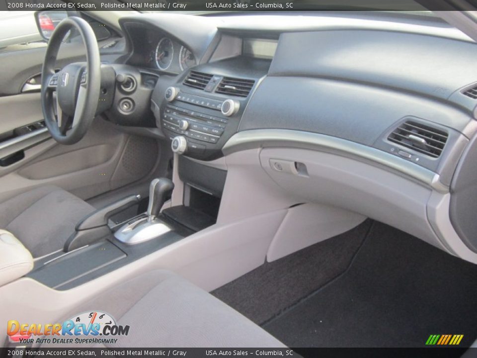 2008 Honda Accord EX Sedan Polished Metal Metallic / Gray Photo #15