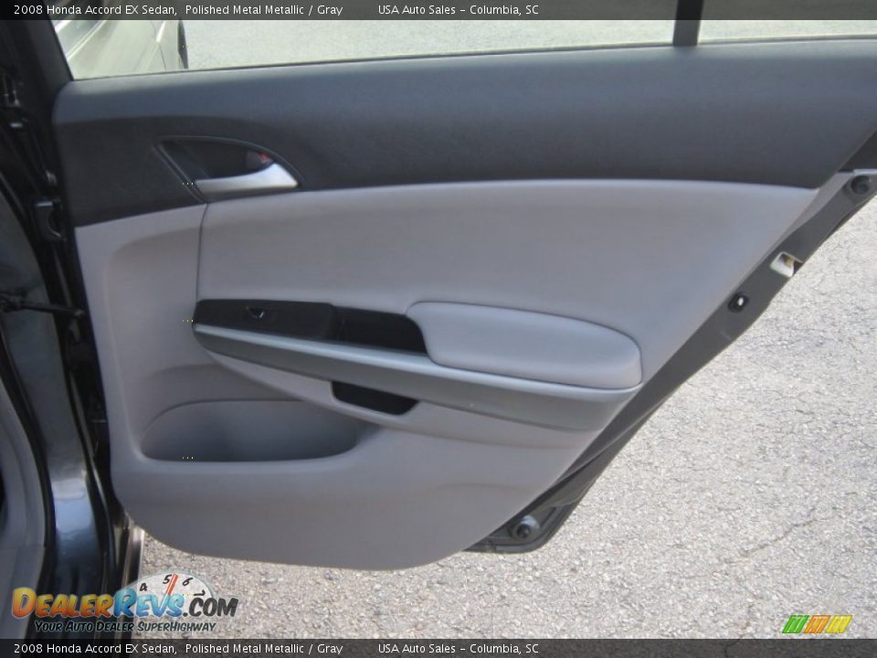 2008 Honda Accord EX Sedan Polished Metal Metallic / Gray Photo #16