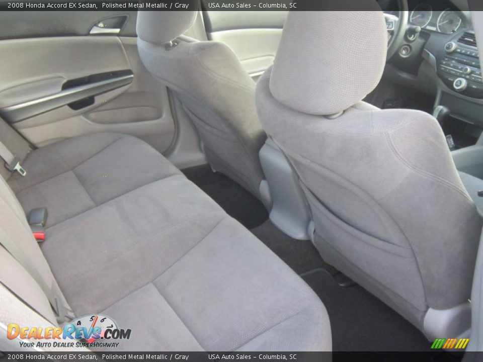 2008 Honda Accord EX Sedan Polished Metal Metallic / Gray Photo #17