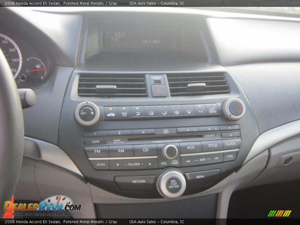 2008 Honda Accord EX Sedan Polished Metal Metallic / Gray Photo #20