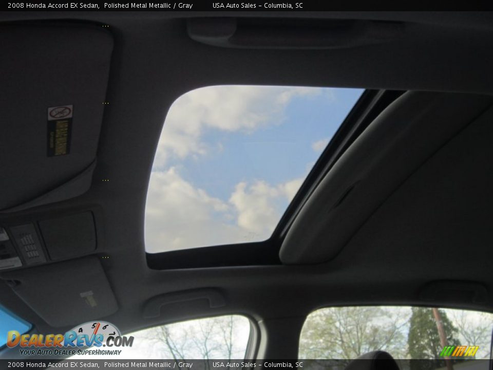 2008 Honda Accord EX Sedan Polished Metal Metallic / Gray Photo #23