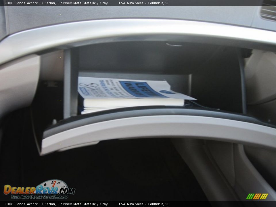 2008 Honda Accord EX Sedan Polished Metal Metallic / Gray Photo #24