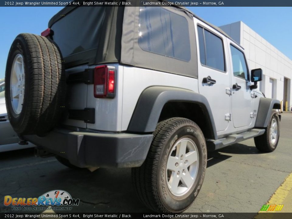 2012 Jeep Wrangler Unlimited Sport S 4x4 Bright Silver Metallic / Black Photo #3