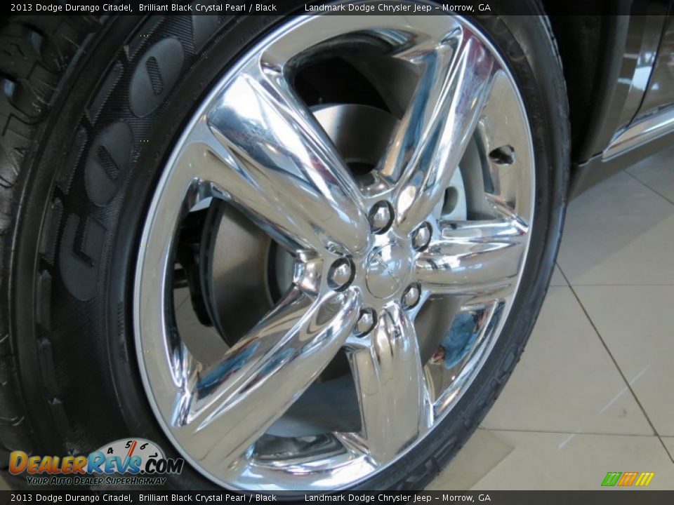 2013 Dodge Durango Citadel Brilliant Black Crystal Pearl / Black Photo #5