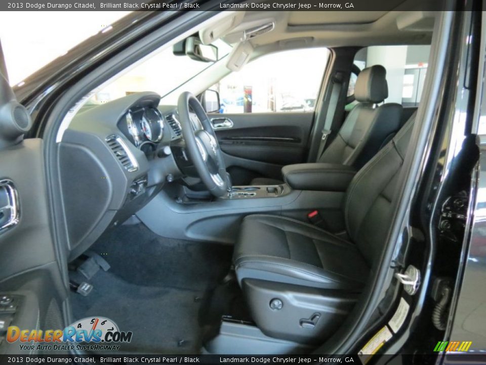 Black Interior - 2013 Dodge Durango Citadel Photo #6