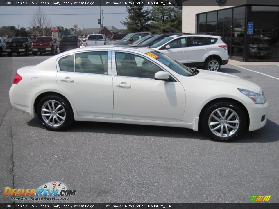 Ivory Pearl 2007 Infiniti G 35 x Sedan Photo #2