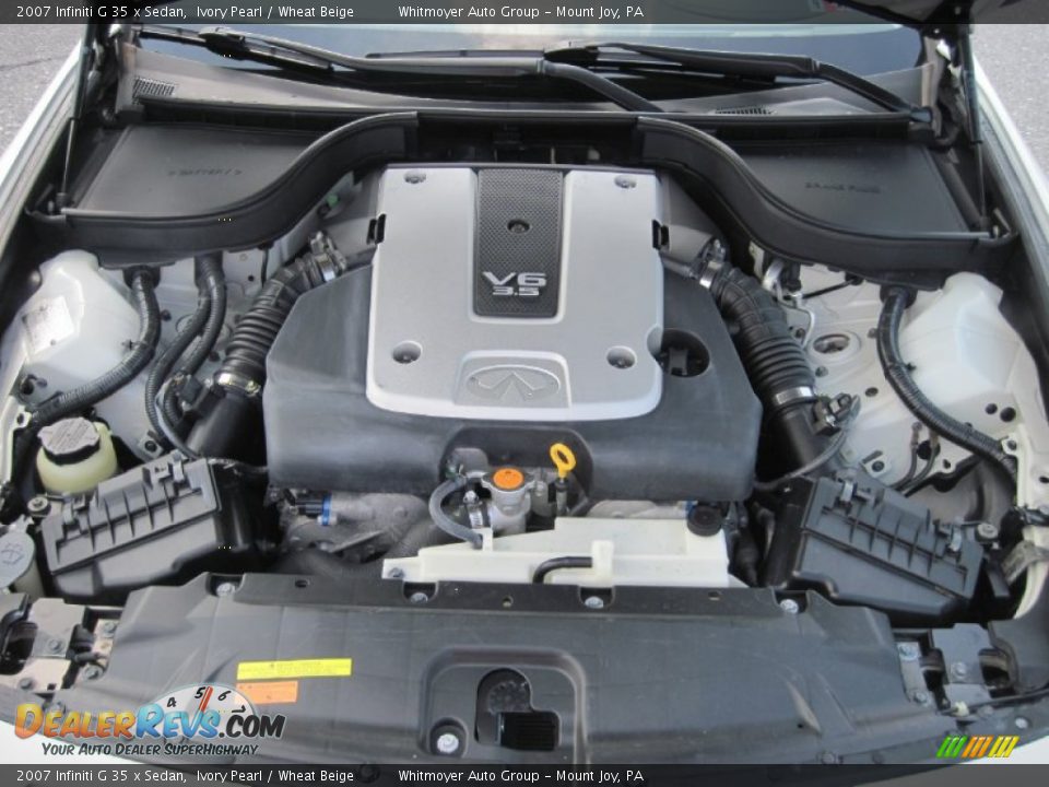 2007 Infiniti G 35 x Sedan Ivory Pearl / Wheat Beige Photo #10