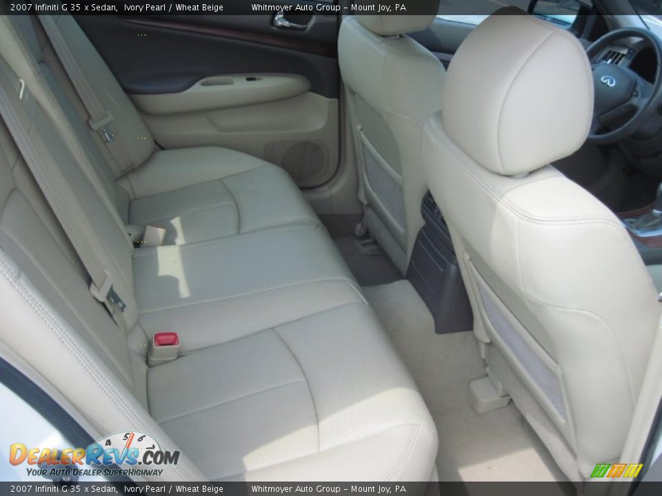 2007 Infiniti G 35 x Sedan Ivory Pearl / Wheat Beige Photo #12