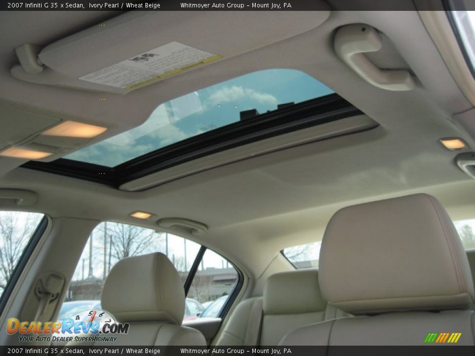 2007 Infiniti G 35 x Sedan Ivory Pearl / Wheat Beige Photo #15