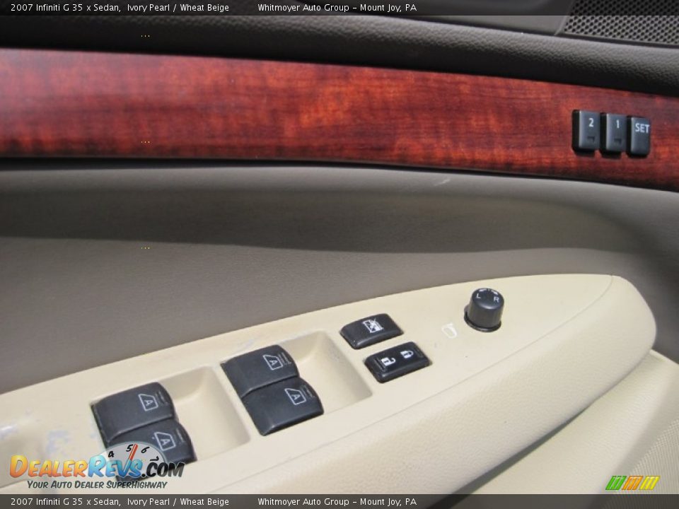2007 Infiniti G 35 x Sedan Ivory Pearl / Wheat Beige Photo #16