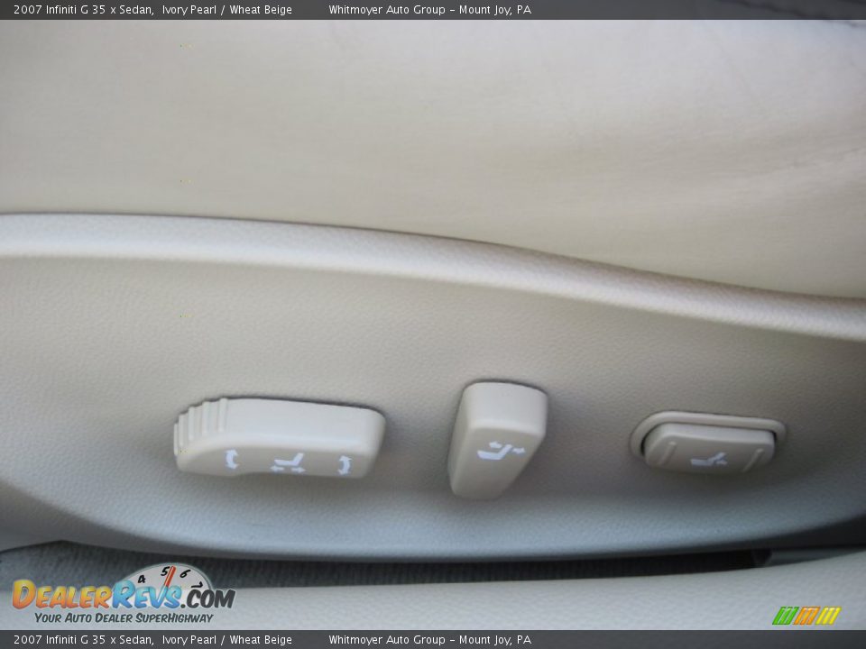 2007 Infiniti G 35 x Sedan Ivory Pearl / Wheat Beige Photo #17