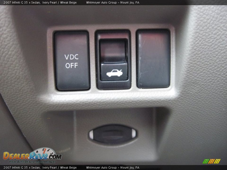 2007 Infiniti G 35 x Sedan Ivory Pearl / Wheat Beige Photo #24