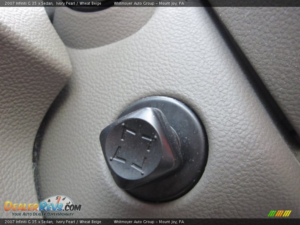 2007 Infiniti G 35 x Sedan Ivory Pearl / Wheat Beige Photo #25