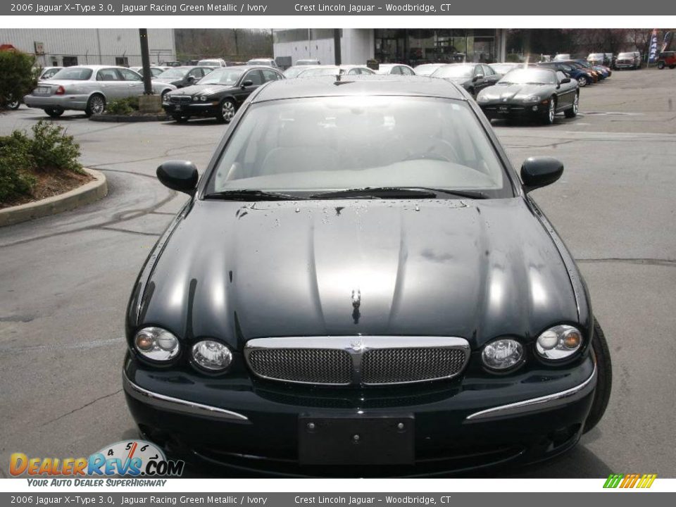 2006 Jaguar X-Type 3.0 Jaguar Racing Green Metallic / Ivory Photo #2