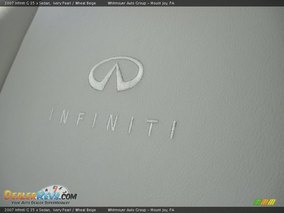 2007 Infiniti G 35 x Sedan Ivory Pearl / Wheat Beige Photo #28