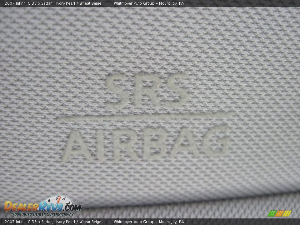 2007 Infiniti G 35 x Sedan Ivory Pearl / Wheat Beige Photo #29