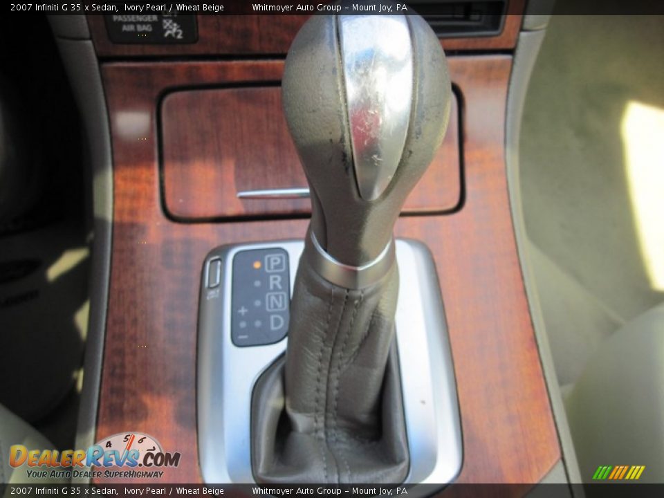 2007 Infiniti G 35 x Sedan Ivory Pearl / Wheat Beige Photo #32