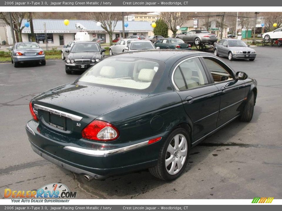 2006 Jaguar X-Type 3.0 Jaguar Racing Green Metallic / Ivory Photo #5